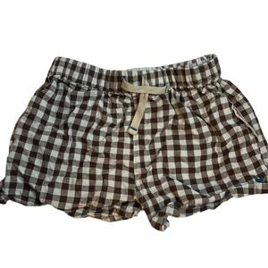 Blue Rooster NY Brown Gingham Check Shorts Size 6 Year